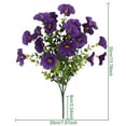 thumbnail image 1 of Mauxuk Realistic Outdoor Artificial Flowers Weather-Resistant Silk Blooms for Patio Garden 4PC Set Lifelike Arrangements, 1 of 5