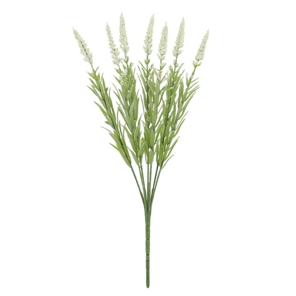 Mauxuk Simulated Lavenders Artificial Flowers - Realistic Fake Lavender Stems with Bendable Wire Stalks, Maintenance-Free Silk Floral Arrangement for Home Decor, Office, Wedding, Party, 13.78 Tall
