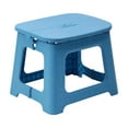 thumbnail image 1 of Mauxuk Space Saving Small Folding Stool for Home Office Outdoor, Lightweight Portable Design, Durable Plastic Construction, Compact Size for Easy Storage and Travel, Strong Load-Bearing Capacity, 1 of 6