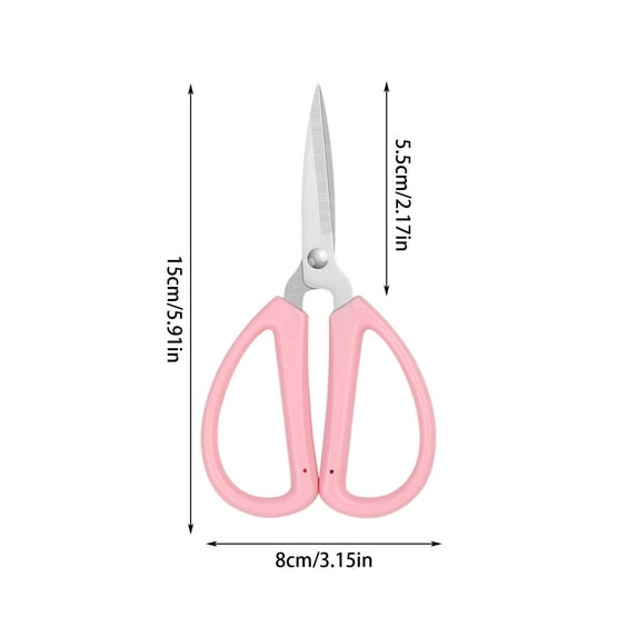 Mauxuk Stainless Steel Multi-Purpose Scissors 6" Blades Ergonomic Grip Precision Cutting DIY Crafting Office Home Use