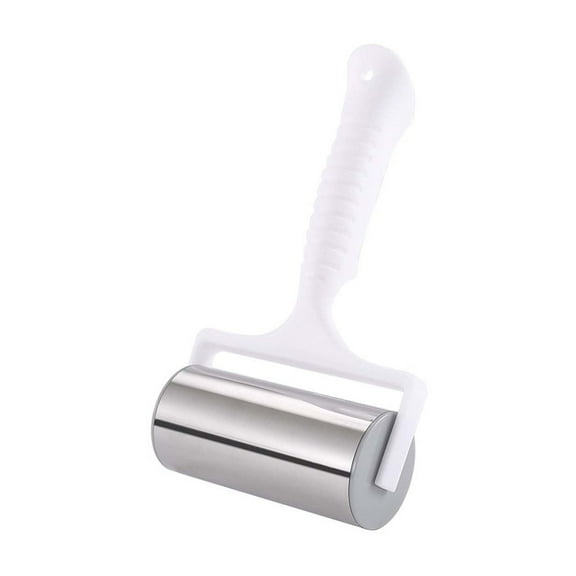 Mauxuk Stainless Steel Rolling Pin for Pizza Dough Pasta - Professional Kitchen Tool, Non-Slip Grip, Ergonomic Handle, Durable & Lightweight (8.35x4.53in, 0.26lb)