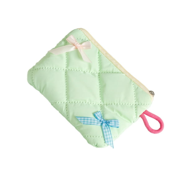 Mauxuk Portable Cosmetic Bag for Women, Waterproof Travel Makeup Pouch with Lanyard, Compact Storage for Lipstick Keys Cards