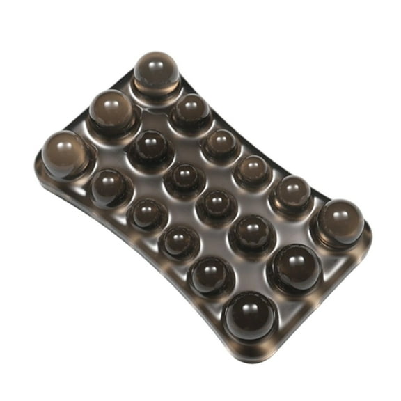 Mauxuk Transparent Crystal Wrist Pad - Soft Silicone Wrist Rest for Desk, Waterproof with Non-Slip Base, Ergonomic Support for Office & Gaming, 4.72x2.83x0.78 Inches