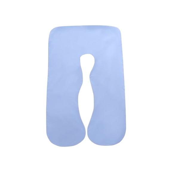 Mauxuk U-Shaped Maternity Pillow Cover, Washable Removable Pregnancy Support Pillow Cover for Sleeping and Nursing, Ergonomic Design (70x130cm)