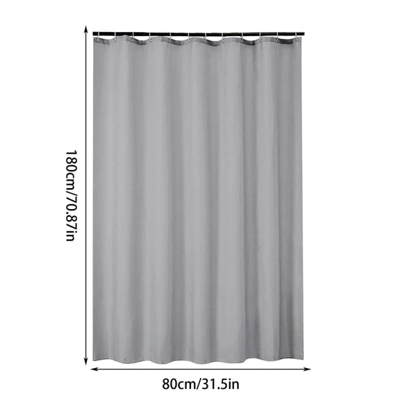 Mauxuk Waterproof Thickened Polyester Shower Curtain Bathroom Partition No Odor Quick Drying Easy Clean Multiple Colors 80x71 Inch
