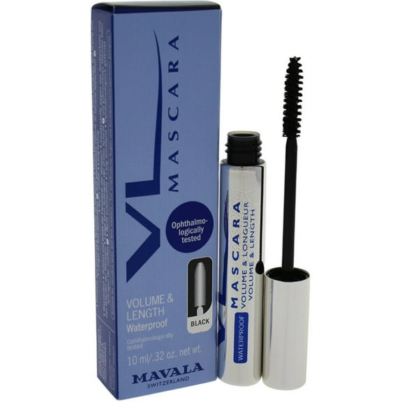 Mavala Mascara Volume & Length Waterproof, Black 0.32 oz