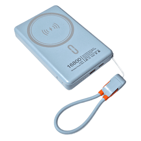 Mavark Magnetic Power Bank 16800mAh Portable Charger with Cables 22.5W Fast Charging, USB-C External Battery Pack for iPhone 16/15/14/13 Pro, Android, Samsung Galaxy & More