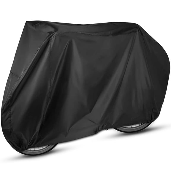 Maveek Bicycle Cover Waterproof Bike Rain Cover For Outside Storage, 190T Nylon Cycle Case Anti Dust Rain UV Protection (Blakck, L-Size)