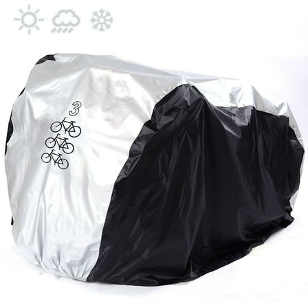 Maveek for 3 Bike Cycle Bicycle Rain Waterproof UV Protection Triple Bikes Cover All Weather Dust Resistant