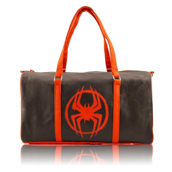 Mavel Spiderman Mini Duffle Bag for Kids Spider-Man Travel Bag for Boys or Girls Miles Morales Lightweight Black & Red Spiderverse Overnight Bag with Adjustable Strap Ages 3+