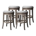 thumbnail image 1 of Maven Lane Alexander Backless Bar Stool, Reclaimed Oak and Ash Grey, Set of 4, 1 of 6