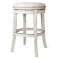 thumbnail image 1 of Open Box Maven Lane Alexander Backless Swivel Bar Stool, White Oak, Bar Height, 1 of 7