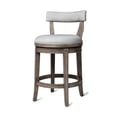 thumbnail image 1 of Maven Lane Alexander Counter Stool in Reclaimed Oak Finish w/ Ash Grey Fabric Upholstery, 1 of 7