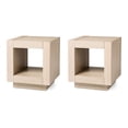 thumbnail image 1 of Maven Lane Artemis Contemporary Wooden Side Table in Refined White, Set of 2, 1 of 7