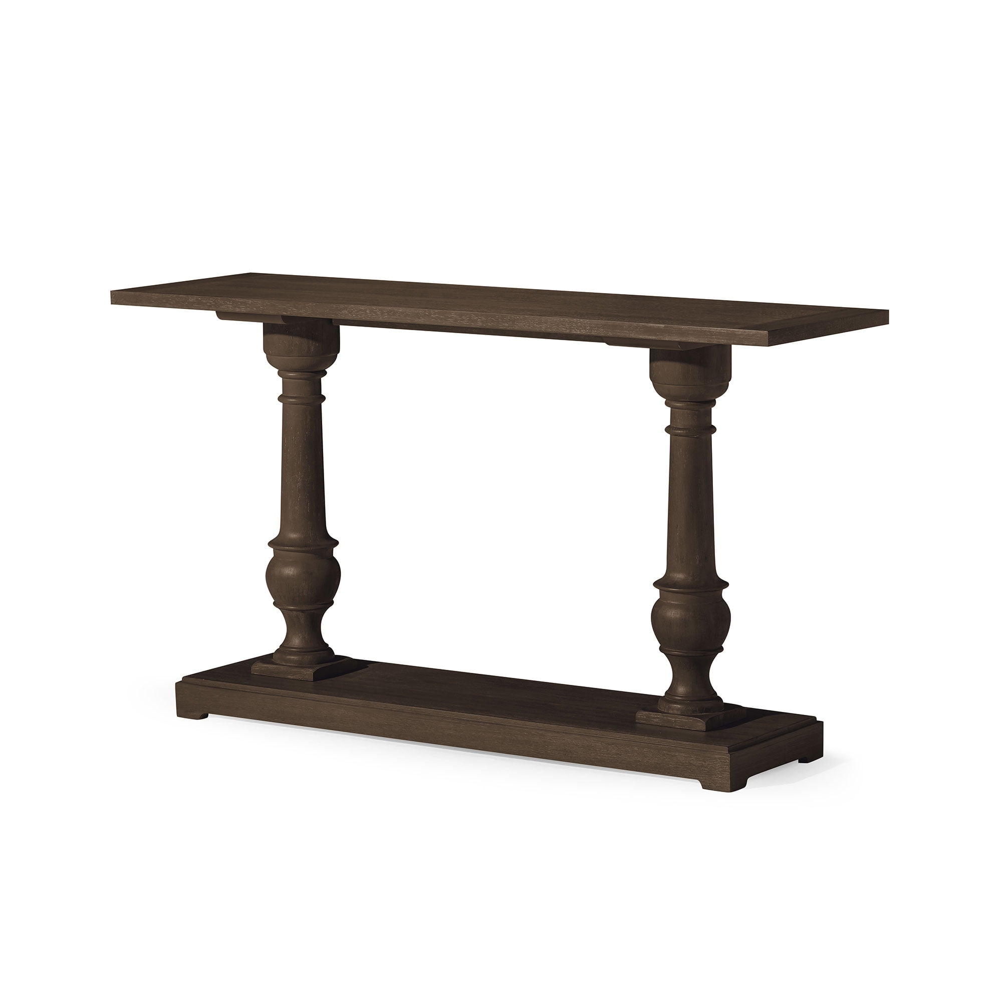 Arthur 60" Antiqued Brown Solid Wood Console Table