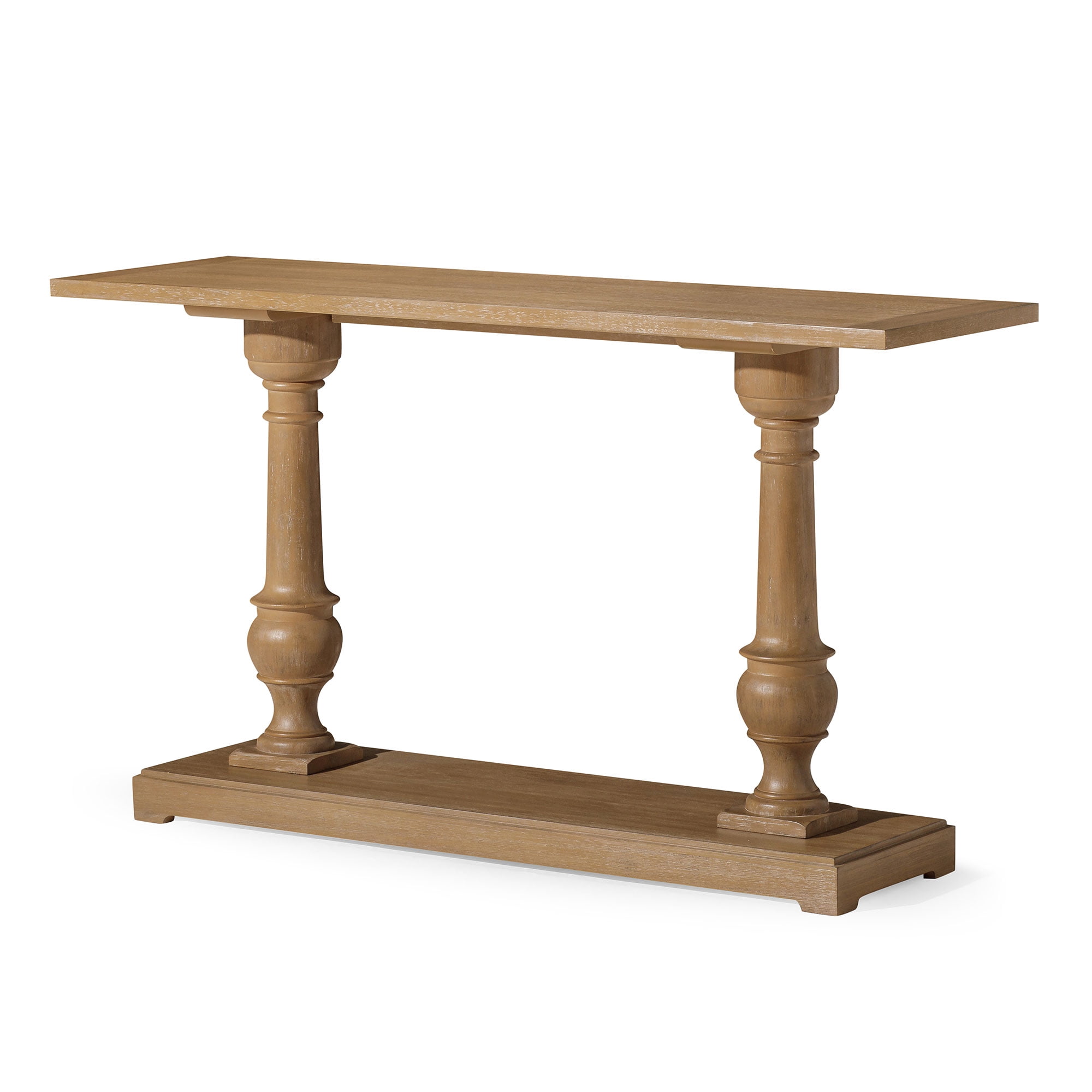 Arthur 60" Antiqued Natural Solid Wood Console Table