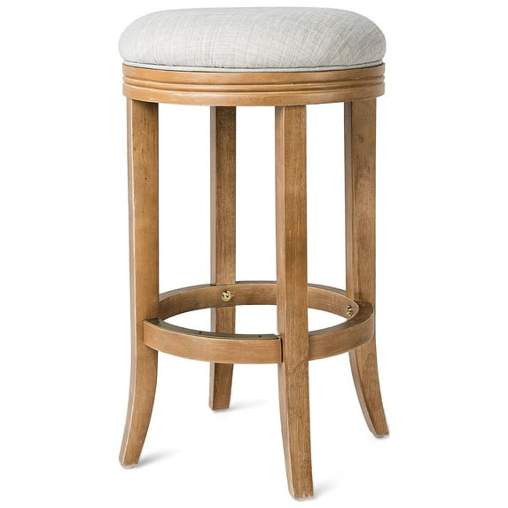 Open Box Maven Lane Eva Swivel Stool Weathered Oak,Counter Height (4 Pack)