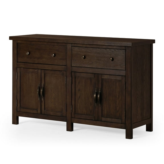 Maven Lane Felix Rustic Wooden Sideboard in Weathered Brown Finish