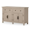 thumbnail image 1 of Maven Lane Felix Rustic Wooden Sideboard in Weathered White Finish, 1 of 7