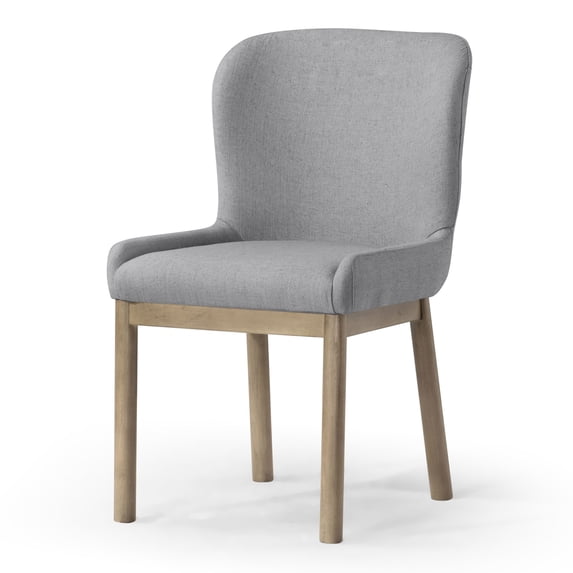 Open Box Maven Lane Gia Contemporary Dining Chair, Refined Grey Finish with Taupe Fabric