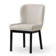 thumbnail image 1 of Open Box Maven Lane Gia Dining Chair, Refined Black Finish w/Dove Fabric, 1 of 6