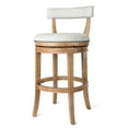 thumbnail image 1 of Open Box Maven Lane Kitchen Swivel Stool, Weathered Oak, Bar Height (4 Pack), 1 of 6