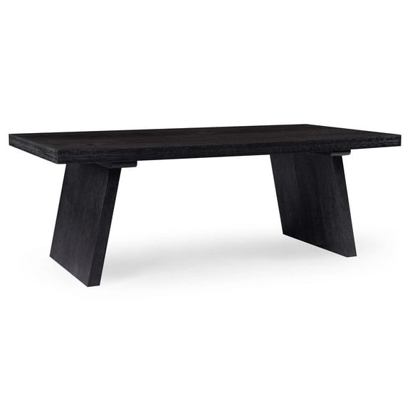 Maven Lane Marcella Wood Coffee Table Contemporary Accent Furniture, Black