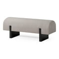 thumbnail image 1 of Open Box Maven Lane Modern Upholstered Wooden Bench in Refined Black Finish, 1 of 6