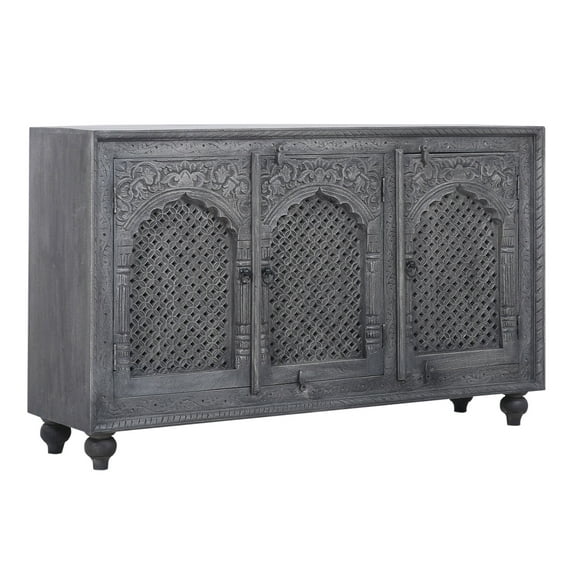 Maven Lane Patrin Handmade Heritage Wooden Sideboard in Grey Distressed Finish