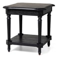 thumbnail image 1 of Maven Lane Pullman Traditional Square Wooden Side Table, Black, Set of 4, 1 of 5