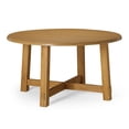 thumbnail image 1 of Maven Lane Sasha Round Wooden Dining Table in Weathered Natural Finish, 1 of 7