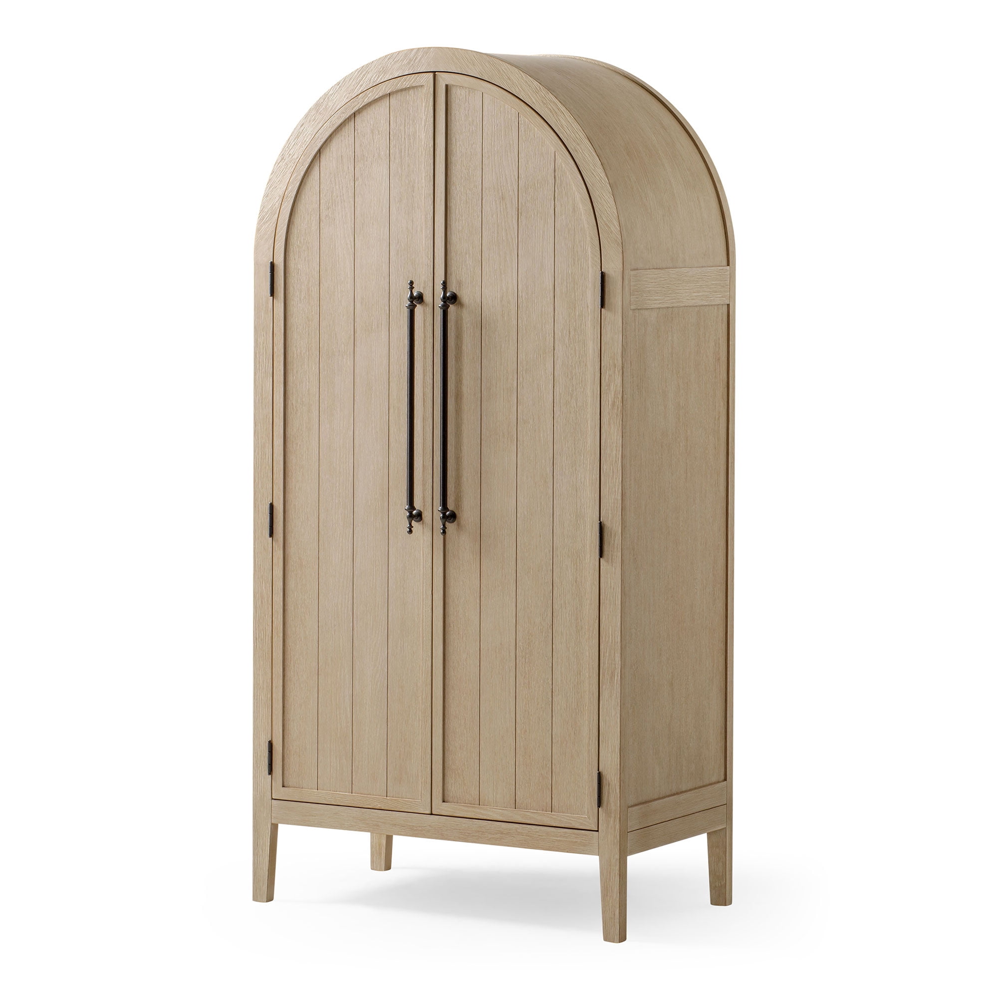 Maven Lane Selene Tall Wooden with Doors & Shelves, Solid Wood