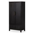 thumbnail image 1 of Maven Lane Vaughn Rustic Wooden Cabinet in Weathered Black Finish, 1 of 7