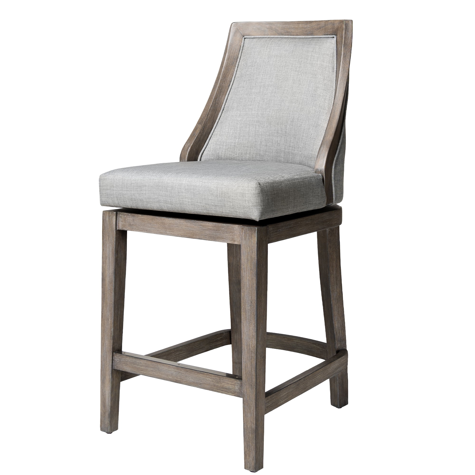 Maven Lane Vienna Bar Height Stool in Reclaimed Oak Finish w/ Ash Grey