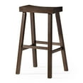 thumbnail image 1 of Maven Lane Vincent Wooden Rustic Aesthetic Kitchen Bar Stool, Antiqued Brown Finish, 1 of 7