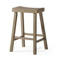 thumbnail image 1 of Maven Lane Vincent Wooden Rustic Aesthetic Kitchen Counter Stool, Antiqued Grey Finish, 1 of 12