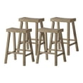 thumbnail image 1 of Maven Lane Vincent Wooden Rustic Aesthetic Kitchen Counter Stool, Set of 4, 1 of 6