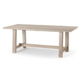 thumbnail image 1 of Maven Lane Yves Rectangular Wooden Dining Table in Weathered White Finish, 1 of 7