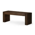 thumbnail image 1 of Maven Lane Zeno Contemporary Wooden Bench in Weathered Brown Finish, 1 of 9