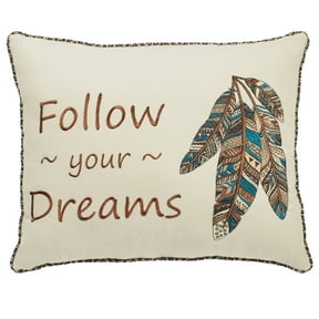 Maverick Embroidered Pillow Multi Warm Rectangle Southwestern Prints Pillow Embroidered Rectangle