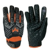 Maverick Industries Ballistic Black and Organge Work Glove With Thermoplastic Rubber TPR impact protection Size Small