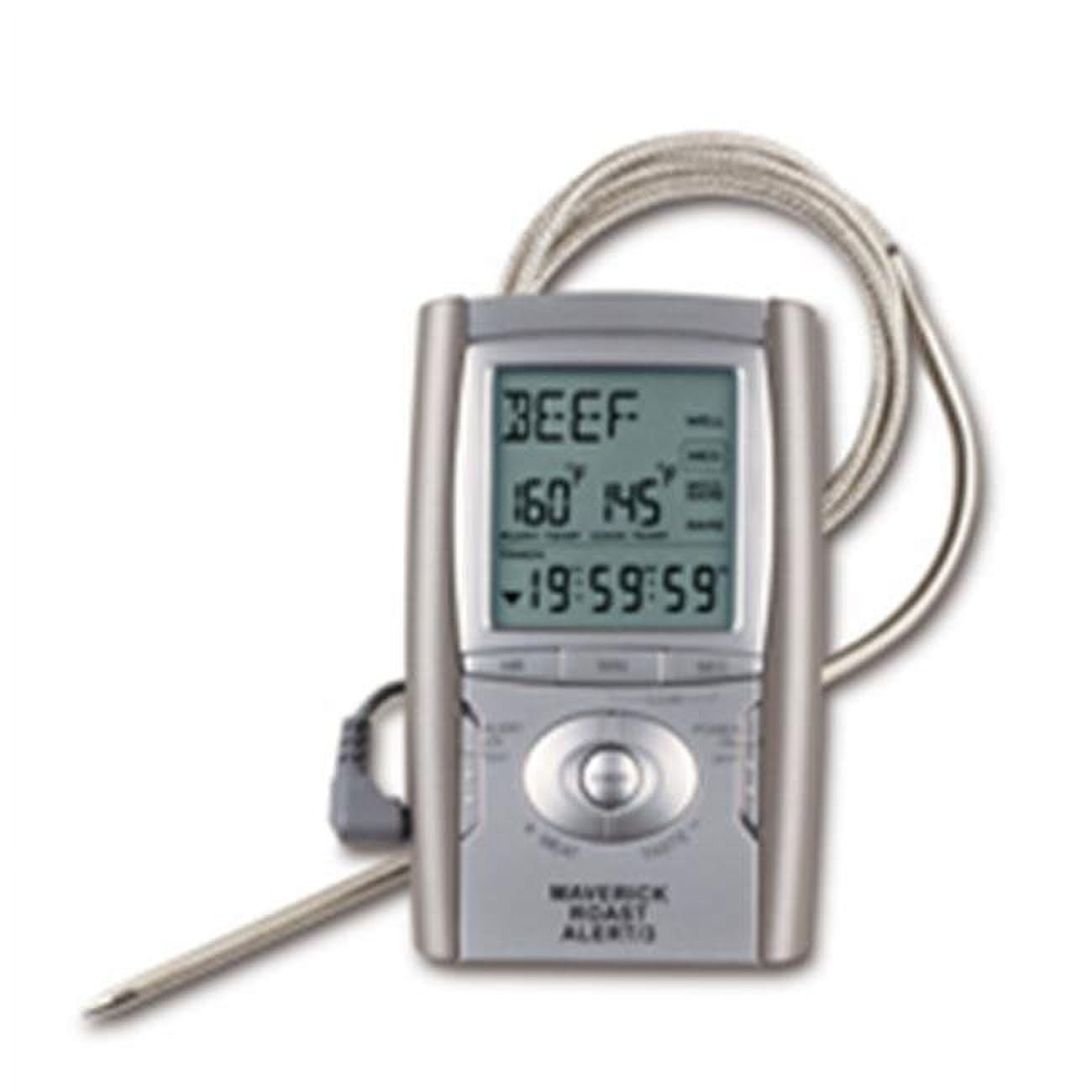 Weber Instant Read Meat Thermometer,1.3 In. W. x 0.3 In. H. x 8 In. L,  Black/Silver