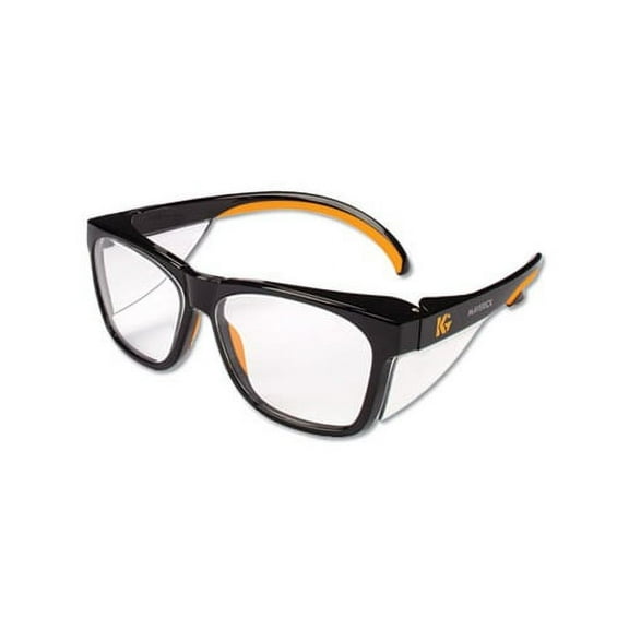 Maverick Safety Glasses Black/Orange, Polycarbonate Frame