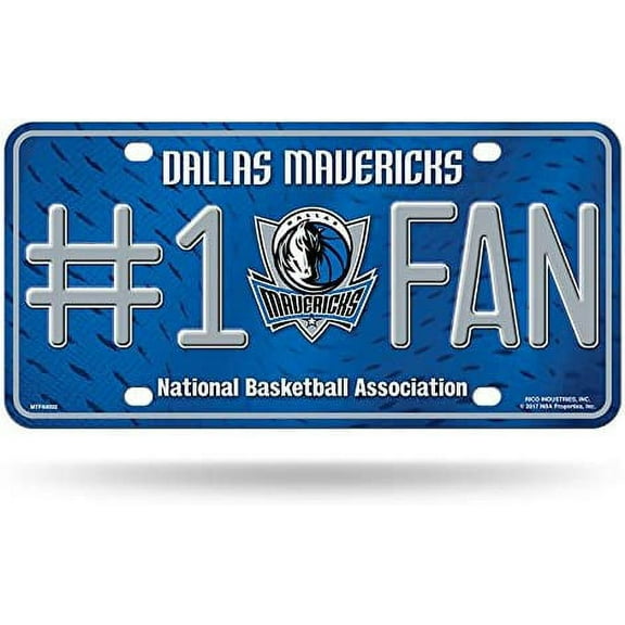 Mavericks #1 Fan Metal License Plate Tag