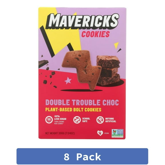 Mavericks Double Chocolate Cookies 7.04 oz (Pack of 8)