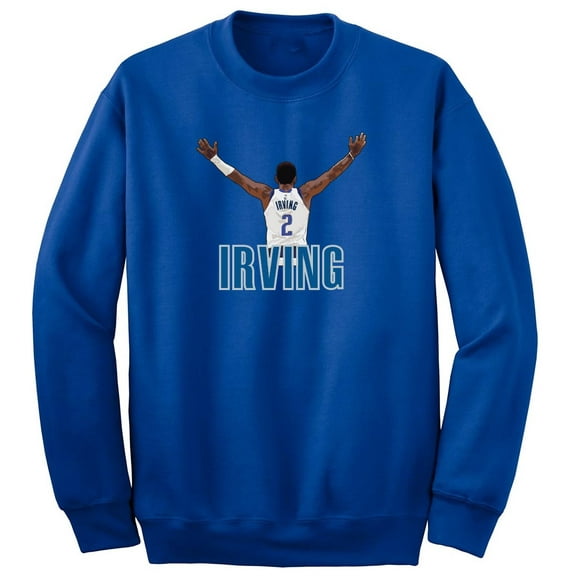 Mavericks Mavs Kyrie Irving Pic Crew Neck Sweatshirt