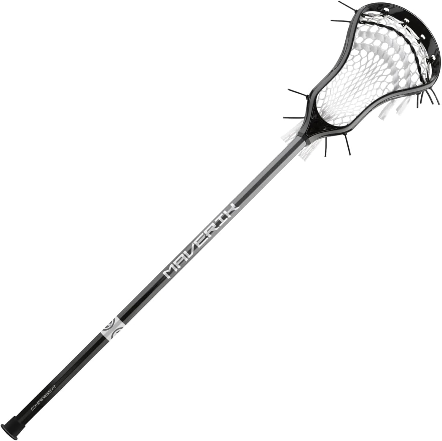 Maverik Charger Complete Lacrosse Stick, Attack (2025) (Black)