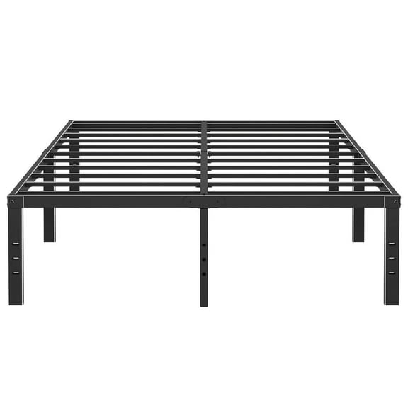 Caplisave 14 inches Full Size Metal Bed Frames,No Box Spring Needed ,2500 lbs Heavy Duty Steel Slat Support,Full Platform Metal Bed Frame for Adult