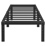 Mavesmog 14 inches Twin Size Bed Frames, Heavy Duty Metal Twin Size Mattress Platform, Black