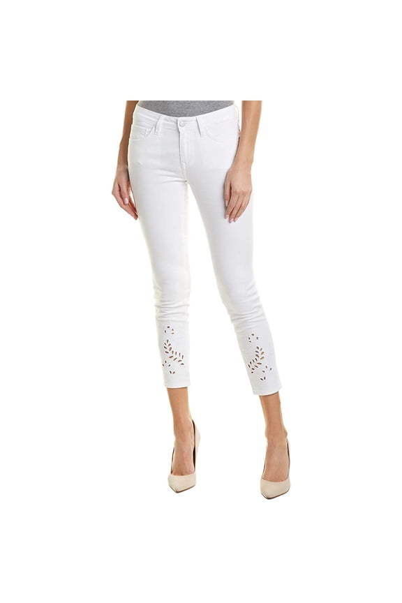 Jeans Adriana Midrise Super Skinny Ankle, White Deco, 32